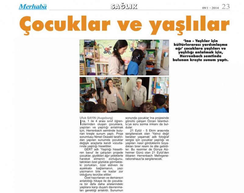 Cocuklar ve Yaslilar / Merhaba